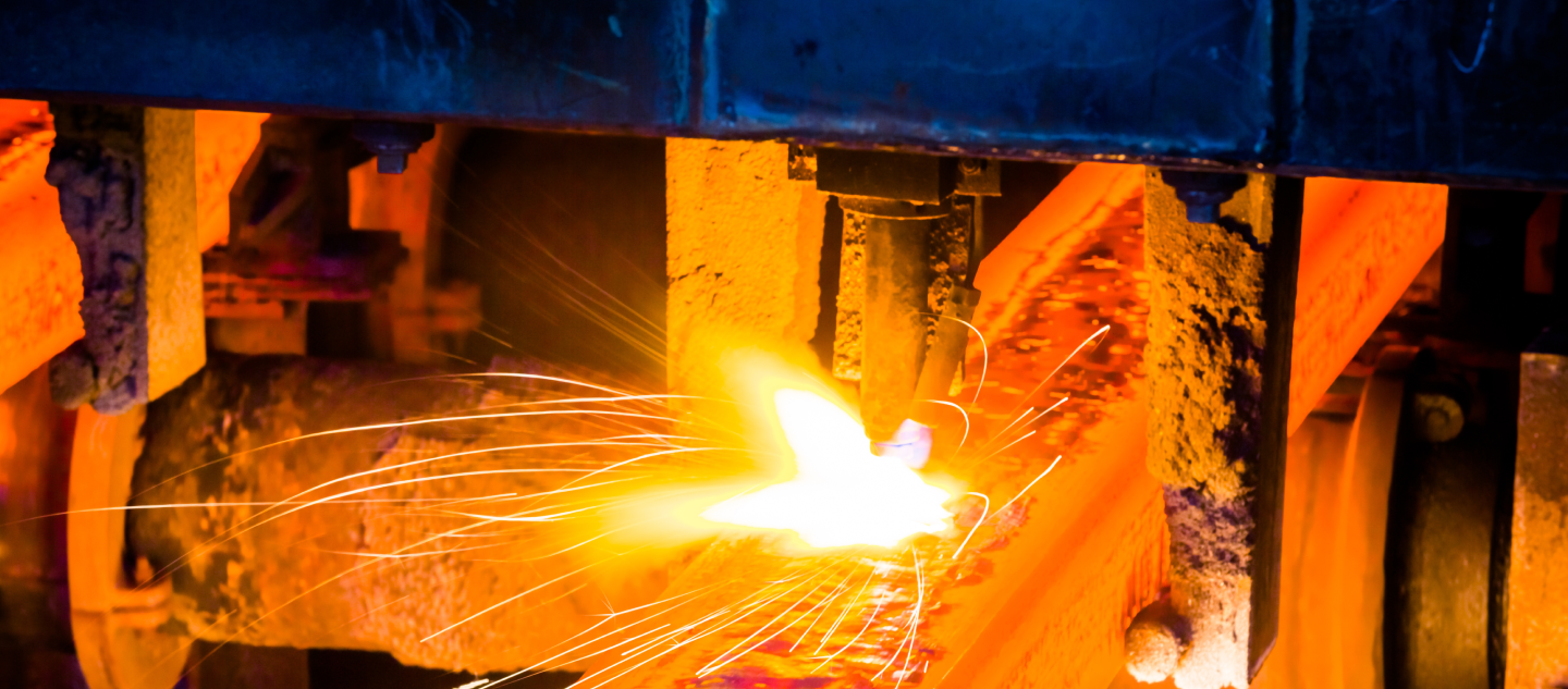 Steel factory background