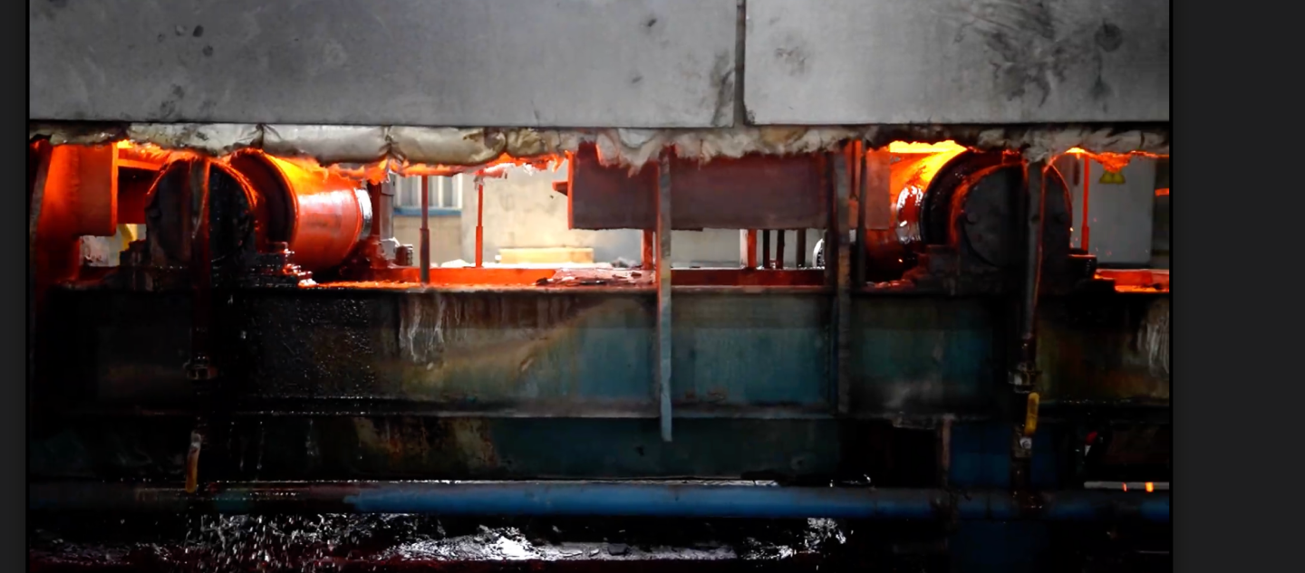 Industrial machinery in a factory